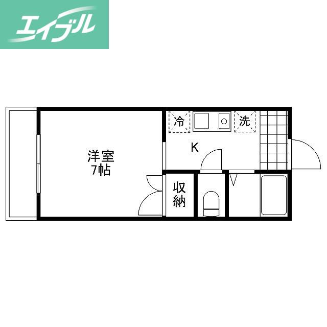 アーバン21(1K/3階)の間取り写真