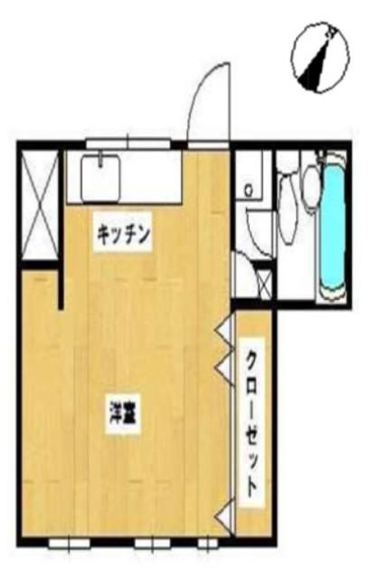 神谷ビル(ワンルーム/3階)の間取り写真