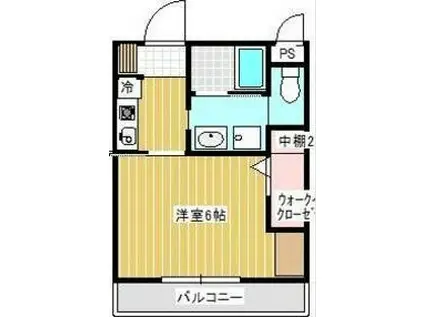 メゾンラフォーレ(1K/2階)の間取り写真