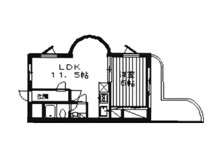 EXCEED飯能(1LDK/3階)の間取り写真