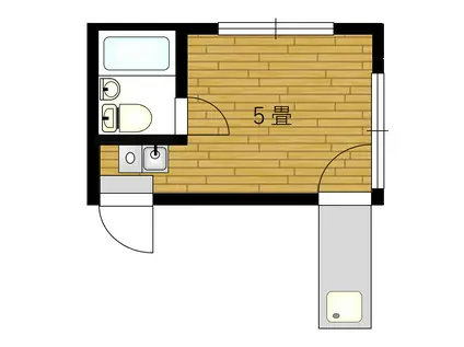ヴェール ド ユニオン(ワンルーム/2階)の間取り写真
