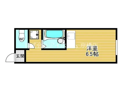 アリタマンション京橋(ワンルーム/3階)の間取り写真