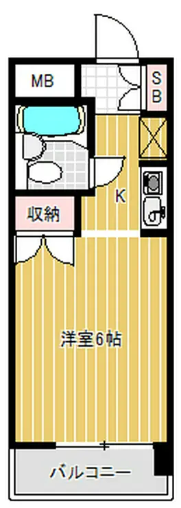 スカイコート戸越銀座 7階階 間取り