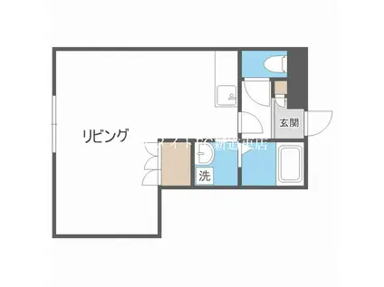 M・MMOTOMACHI(ワンルーム/1階)の間取り写真