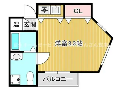 トゥリオーニEBISU(ワンルーム/5階)の間取り写真