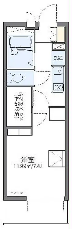 レオパレスモンジュイ 4階階 間取り