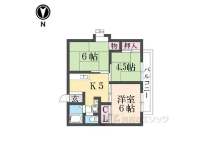 長谷ガーデンハイツ(3DK/2階)の間取り写真