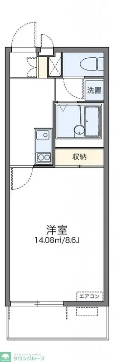 レオネクストハッピーエイトII 2階階 間取り