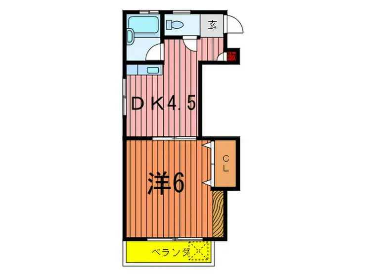 ブレスデンヴィーヌ 2階階 間取り