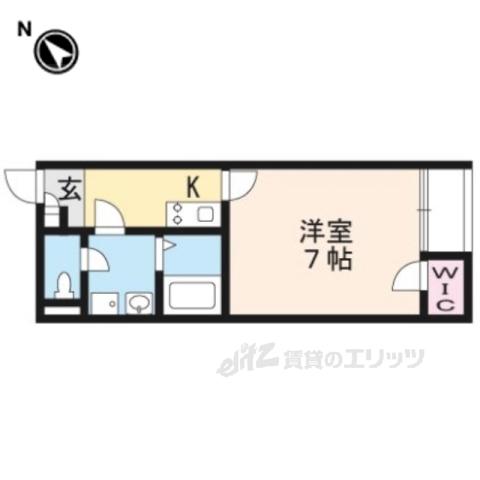 レオネクストガイア守山2(1K/1階)の間取り写真