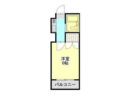 SATOビル三吉(1K/1階)の間取り写真