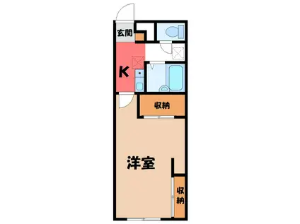 NOGIさくら(1K/2階)の間取り写真