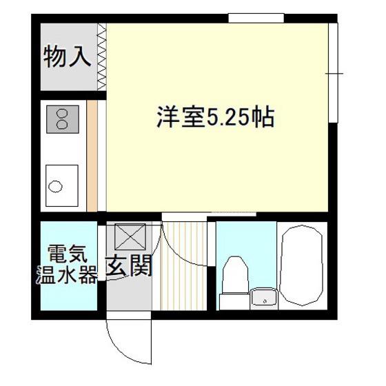 クオーレ(1K/2階)の間取り写真