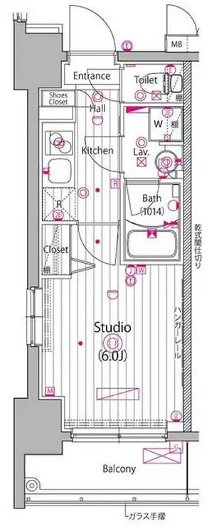ガーラ・グランディ川崎榎町 7階階 間取り