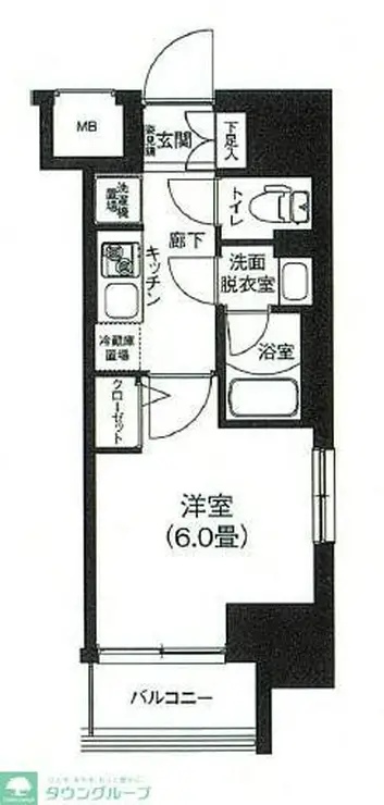 ルフレ プレミアム新小岩 3階階 間取り