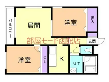 AVANT・GARDE V(2LDK/3階)の間取り写真