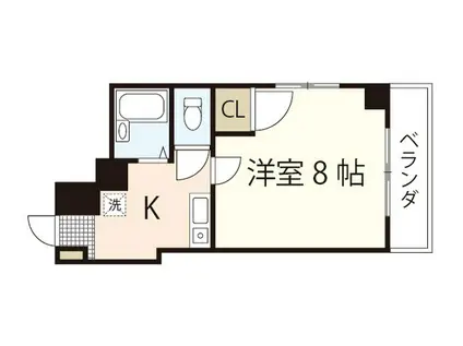 エンゼルハート(1K/8階)の間取り写真