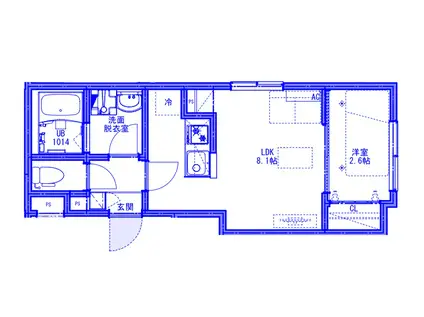 KEIAI RESIDENCE 上尾II(1LDK/2階)の間取り写真