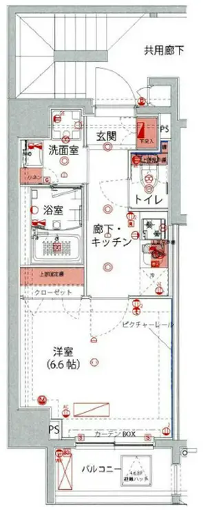 ハーモニーレジデンス池袋ウエストゲート 6階階 間取り