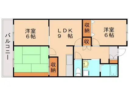 ドリーム・リマ(3LDK/2階)の間取り写真