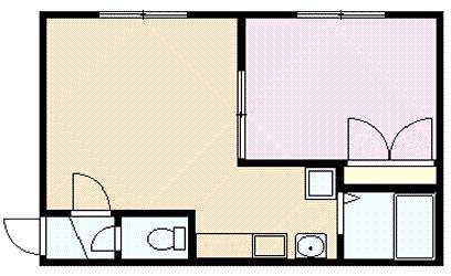 メモリーコート(1LDK/2階)の間取り写真