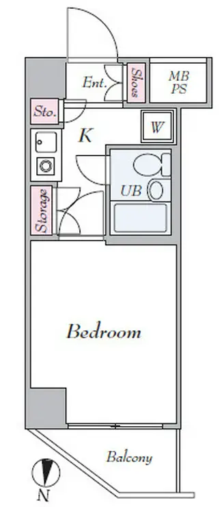 クリオ妙蓮寺弐番館 2階階 間取り