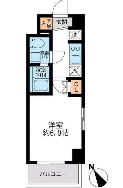 アーデン門前仲町 2階階 間取り