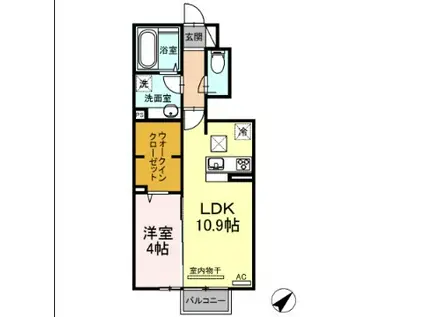 CHR-26(1LDK/1階)の間取り写真