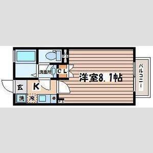 プリマベーラ(1K/1階)の間取り写真