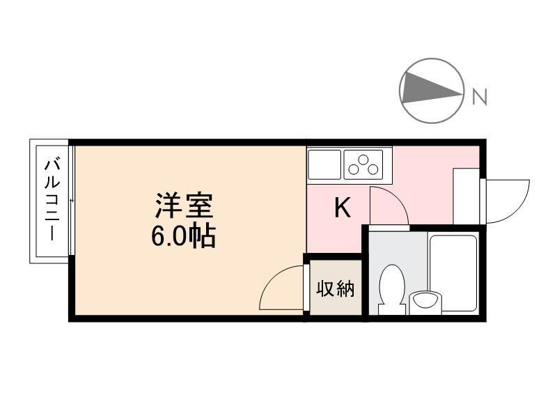 メゾン葛西(ワンルーム/1階)の間取り写真