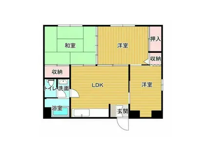 広又コーポ(3DK/5階)の間取り写真