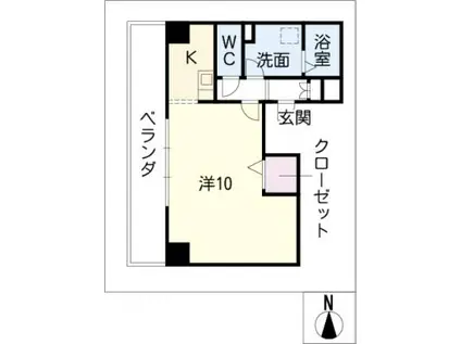 TINY GROVE(1K/8階)の間取り写真