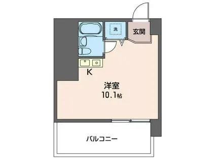 グランドメゾン青木橋(ワンルーム/3階)の間取り写真