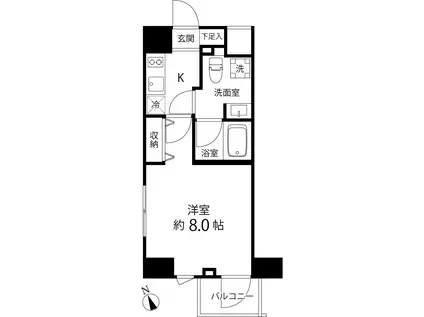 DELCCS IKEBUKURO(1K/6階)の間取り写真