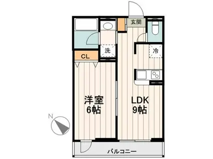 プリマヴェーラ金町(1LDK/1階)の間取り写真