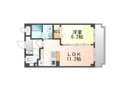 YAMATO II(1LDK/3階)の間取り写真