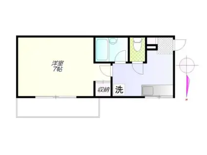 ボン・ボヤージュ高円寺(1K/3階)の間取り写真