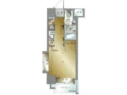 ダイナコートエスタディオ大濠公園(1K/10階)の間取り写真