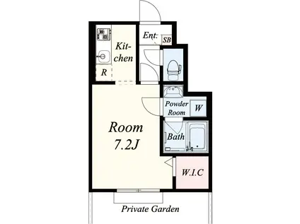 MKNTクリスタル(1K/1階)の間取り写真