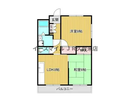 CERCLE2(2LDK/2階)の間取り写真