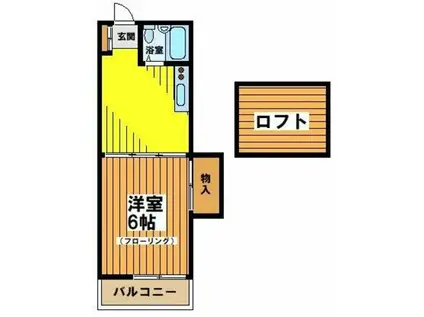 メゾネット松原(1K/2階)の間取り写真