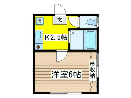 エポリアム柴崎(1K/1階)の間取り写真