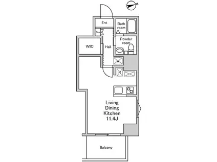 ALIKA曳舟II (ワンルーム/6階)の間取り写真