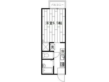 エクセラン 東つつじヶ丘1丁目(1K/2階)の間取り写真