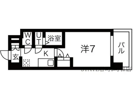 LIVIAZ OSAKA VERITE(1K/8階)の間取り写真