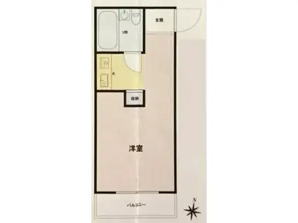 トップ西巣鴨(ワンルーム/2階)の間取り写真