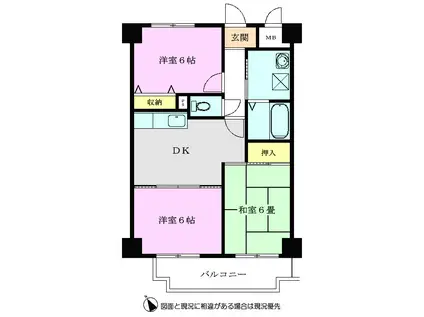 モア・クレスト(3DK/3階)の間取り写真