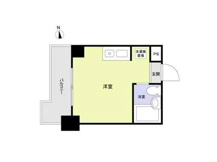 マンションインテグラル(ワンルーム/2階)の間取り写真