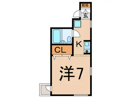 トキワメゾン(1K/2階)の間取り写真