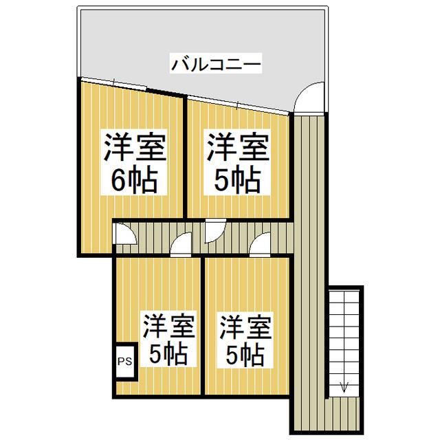 信濃屋ビル(ワンルーム/4階)の間取り写真